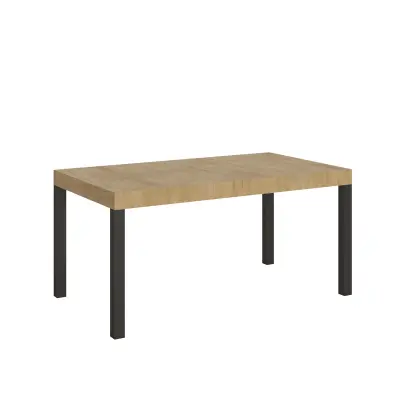 ITAMOBY Everyday (90x160/420 cm) - hrast, barva nog: antracit - raztegljiva jedilna miza