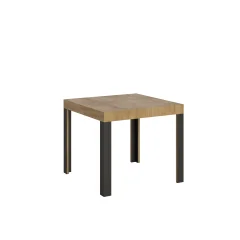 ITAMOBY Linea (90x90/246 cm) - hrast, barva nog: antracit - raztegljiva jedilna miza