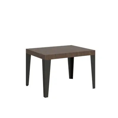 ITAMOBY Flame (80x120/204 cm) - oreh, barva nog: antracit - raztegljiva jedilna miza