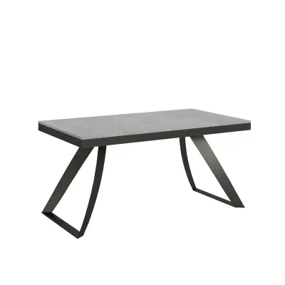 ITAMOBY Proxy Evolution (90x160/420 cm) - siva, barva nog: antracit - raztegljiva jedilna miza