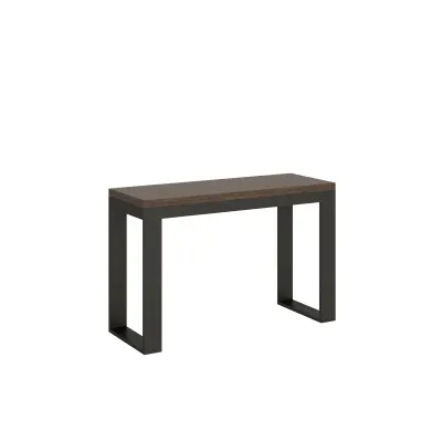 ITAMOBY Tecno Double (120x45/90 cm) - oreh, barva nog: antracit - preklopna jedilna miza