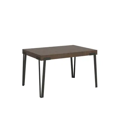 ITAMOBY Rio (90x130/234 cm) - oreh, barva nog: antracit - raztegljiva jedilna miza