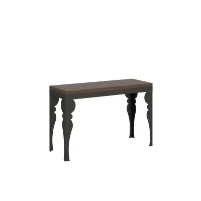 ITAMOBY Paxon Double (120/200x45/90) - oreh, barva nog: antracit - preklopna jedilna miza