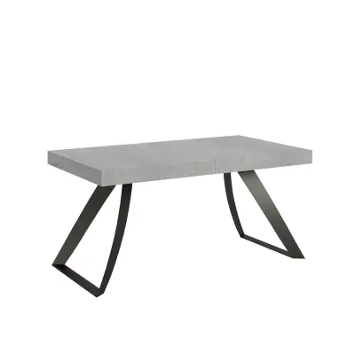 ITAMOBY Proxy (90x160/420 cm) - siva, barva nog: antracit - raztegljiva jedilna miza