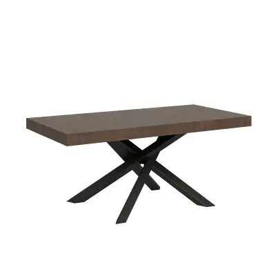 ITAMOBY Volantis (90x180/440 cm) - oreh, barva nog: antracit - raztegljiva jedilna miza