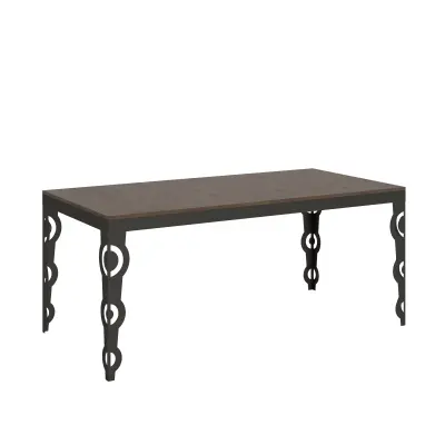 ITAMOBY Karamay Evolution (90x180/284 cm) - oreh, barva nog: antracit - raztegljiva jedilna miza