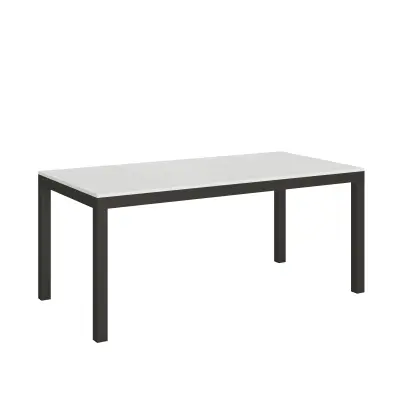 ITAMOBY Everyday Evolution (90x180/284 cm) - bela, barva nog: antracit - raztegljiva jedilna miza
