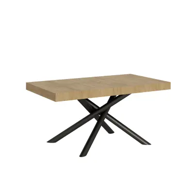 ITAMOBY Famas (90x160/264 cm) - hrast, barva nog: antracit - raztegljiva jedilna miza
