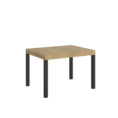 ITAMOBY Everyday (80x120/204 cm) - hrast, barva nog: antracit - raztegljiva jedilna miza