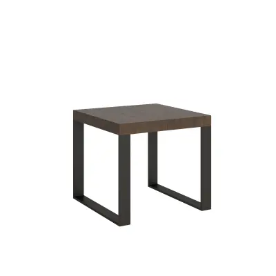 ITAMOBY Tecno (90x90/246 cm) - oreh, barva nog: antracit - raztegljiva jedilna miza