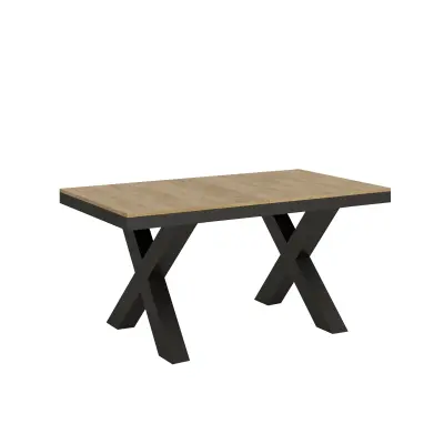 ITAMOBY Traffic Evolution (90x160/420 cm) - hrast, barva nog: antracit - raztegljiva jedilna miza