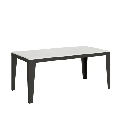 ITAMOBY Flame Evolution (90x180/284 cm) - bela, barva nog: antracit - raztegljiva jedilna miza