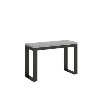 ITAMOBY Tecno Double (120x45/90 cm) - siva, barva nog: antracit - preklopna jedilna miza
