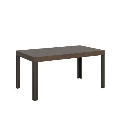 ITAMOBY Linea (90x160/264 cm) - oreh, barva nog: antracit - raztegljiva jedilna miza