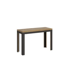 ITAMOBY Linea Double (120/200x45/90) - hrast, barva nog: antracit - preklopna jedilna miza