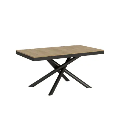 ITAMOBY Famas Evolution (90x160/420 cm) - hrast, barva nog: antracit - raztegljiva jedilna miza