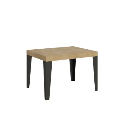 ITAMOBY Flame (80x120/204 cm) - hrast, barva nog: antracit - raztegljiva jedilna miza