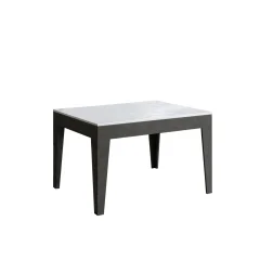 ITAMOBY Cico Mix (90x120/180 cm) - bela, barva nog: antracit - raztegljiva jedilna miza