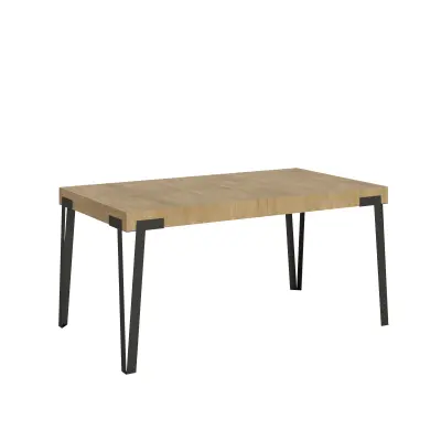 ITAMOBY Rio (90x160/264 cm) - hrast, barva nog: antracit - raztegljiva jedilna miza