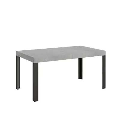 ITAMOBY Linea (90x160/264 cm) - siva, barva nog: antracit - raztegljiva jedilna miza