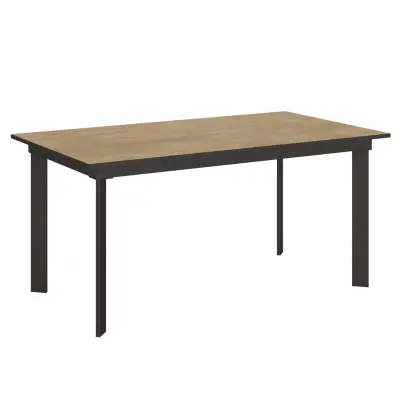 Extendable table 90x160/220 cm Cumar Natural Oak with Anthracite structure