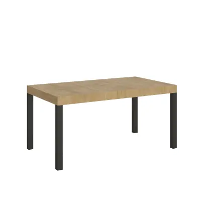 ITAMOBY Everyday (90x160/264 cm) - hrast, barva nog: antracit - raztegljiva jedilna miza