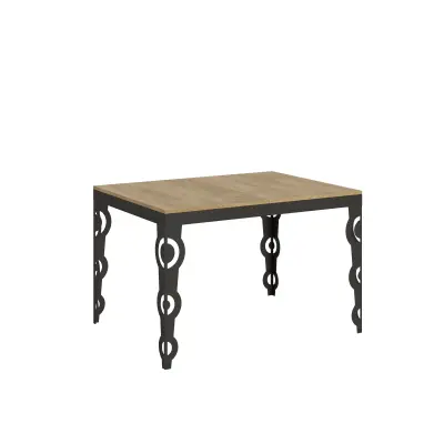ITAMOBY Karamay Evolution (90x120/224 cm) - hrast, barva nog: antracit - raztegljiva jedilna miza