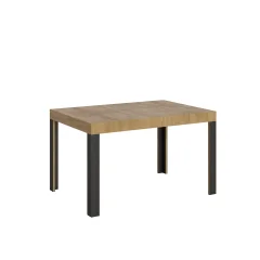 ITAMOBY Linea (90x140/244 cm) - hrast, barva nog: antracit - raztegljiva jedilna miza