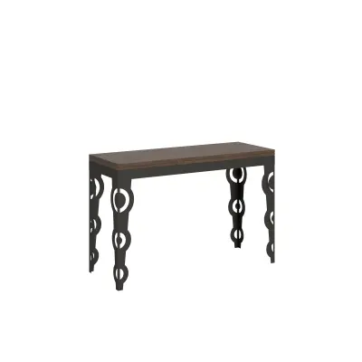 ITAMOBY Karamay Double (120x45/90 cm) - oreh, barva nog: antracit - preklopna jedilna miza