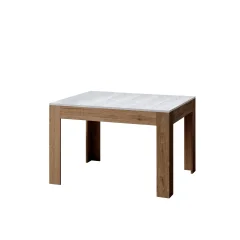 ITAMOBY Bibi Mix (90x120/180 cm) - bela, barva nog: hrast - raztegljiva jedilna miza