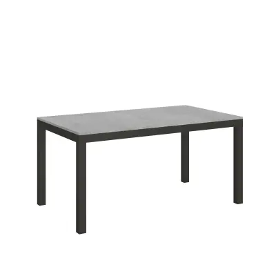 ITAMOBY Everyday Evolution (90x160/264 cm) - siva, barva nog: antracit - raztegljiva jedilna miza