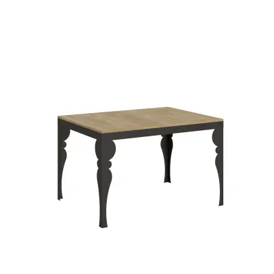 ITAMOBY Paxon Evolution (90x120/380 cm) - hrast, barva nog: antracit - raztegljiva jedilna miza