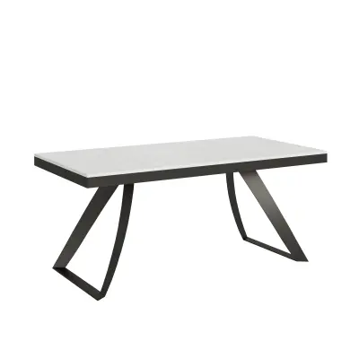 ITAMOBY Proxy Evolution (90x180/284 cm) - bela, barva nog: antracit - raztegljiva jedilna miza