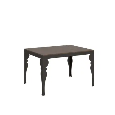 ITAMOBY Paxon Evolution (90x120/224 cm) - oreh, barva nog: antracit - raztegljiva jedilna miza