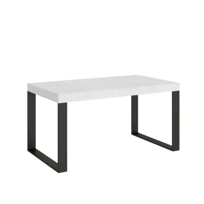 ITAMOBY Tecno (90x160/264 cm) - bela, barva nog: antracit - raztegljiva jedilna miza