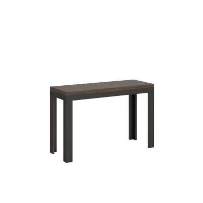 ITAMOBY Linea Double (120/200x45/90) - oreh, barva nog: antracit - preklopna jedilna miza