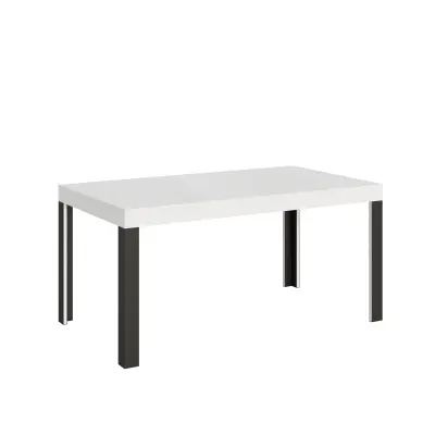 ITAMOBY Linea (90x160/264 cm) - bela, barva nog: antracit - raztegljiva jedilna miza