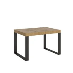 ITAMOBY Tecno (90x120/224 cm) - hrast, barva nog: antracit - raztegljiva jedilna miza