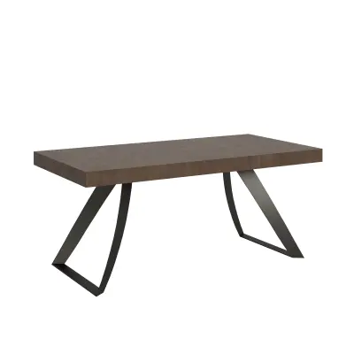 ITAMOBY Proxy (90x180/284 cm) - oreh, barva nog: antracit - raztegljiva jedilna miza