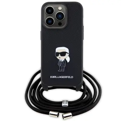 Karl Lagerfeld zaščitni ovitek Monogram Metal Pin, Iphone 15 Pro Max