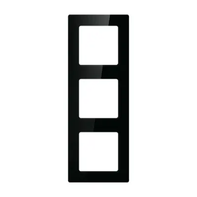 Okvir stikala za luči Avatto N-TS10-Frame-B3 Triple (črn)