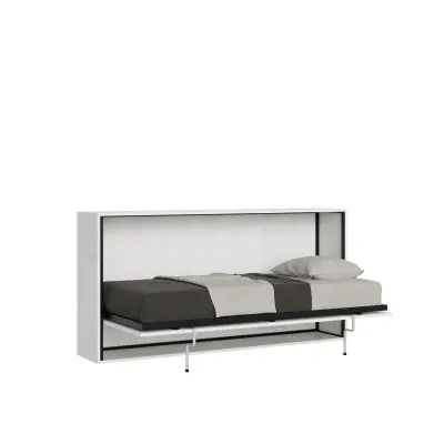 Ityhome 97.4 x 199.9 posteljni okvirji bela
