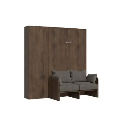 Ityhome 210.5 x 213.6 posteljni okvirji rjava