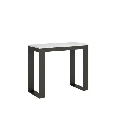 Ityhome 90 x 77 konzolna miza bela