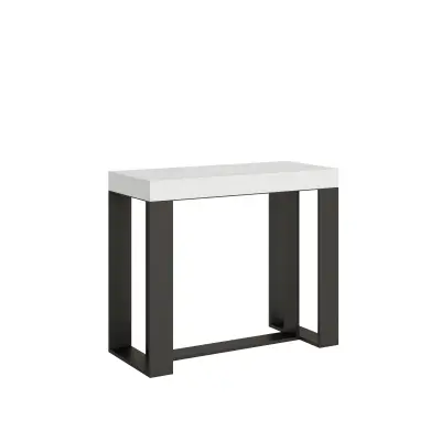 Ityhome 90 x 77 konzolna miza bela