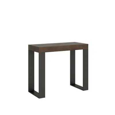 Ityhome 90 x 77 konzolna miza rjava