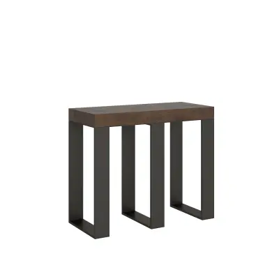 Ityhome 90 x 77 konzolna miza rjava