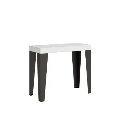 Ityhome 90 x 77 konzolna miza bela
