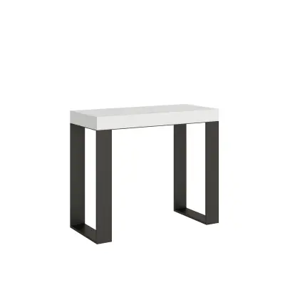 Ityhome 90 x 77 konzolna miza bela