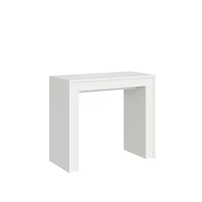 Ityhome 90 x 78 konzolna miza bela
